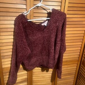 Cozy Burgundy Sweater
